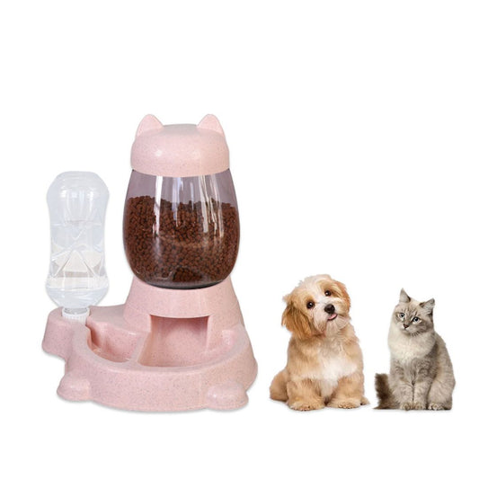 Distributeur Automatique d'aliments pour Animaux Capacité de 2,8 L Facile à Utiliser Distributeur de Nourriture pour Chats et Chiens Distributeur d'eau pour Chats et Chiens