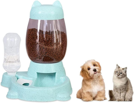 Distributeur Automatique d'aliments pour Animaux Capacité de 2,8 L Facile à Utiliser Distributeur de Nourriture pour Chats et Chiens Distributeur d'eau pour Chats et Chiens